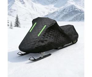 Housse motoneige Compatible avec Arctic CatT 660 Turbo | Housse imperméable et transportable motoneige rangement et transport | luge d'extérieur + ourlet élastique