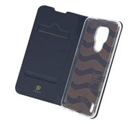 Housse Motorola Moto E7 Porte-carte Fonction Support Dux Ducis bleu nuit