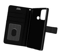 Housse Motorola Moto G60s Aspect Grainé Clapet Portefeuille Stand Vidéo Noir