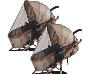 Housse Moustiquaire Pour Bébé - Double Filet de Siège Auto | Maille Respirante Léger et Portable Protection Solaire pour Voyage Camping Randonnée Voiture Balcon Sécurité Parc Bébé
