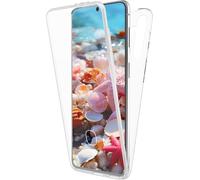 Housse NALIA claire à 360 degrés pour Samsung Galaxy S24 Plus Housse, protection transparente tout autour, transparente anti-jaune