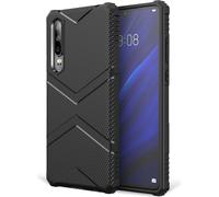 Housse NALIA pour téléphone portable compatible avec le Huawei P30, étui en silicone antichoc noir