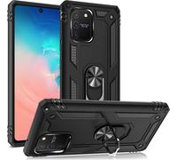 Housse NALIA Ring pour Samsung Galaxy S10 Lite, étui de protection pour téléphone portable Cover TPU Case Noir