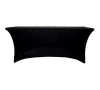 Housse nappe pour table pliante 240cm NoireConvient pour la décoration d'hôtel, de restaurant, de mariage et de restaurant