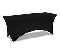 IDMarket Housse noire pour table pliante 180 cm