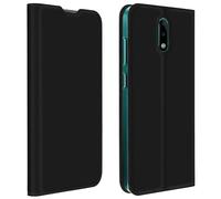 Housse Nokia 2.3 Étui Effet Satiné Porte-carte Support Vidéo Dux Ducis Noir