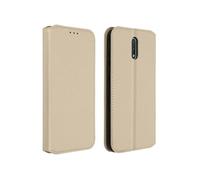 Housse Nokia 2.3 Etui Protection Intégrale Portefeuille Fonction Support doré