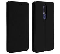 Housse Nokia 3.1 Plus Étui folio Porte-cartes Fonction Support - Noir