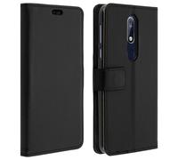 Housse Nokia 7.1 Etui Portefeuille Coque Gel Support Vidéo Noire