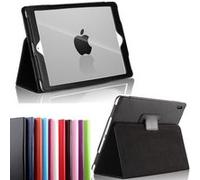 Housse Tablette XEPTIO Housse nouvel Apple iPad 9,7 pouces Wifi - 4G/LTE Cuir Style noire avec Stand - Etui coque noir de protection tablette 2017 / 2018 New iPad 9,7