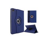 Housse Apple iPad Pro 12.9 Pouces 2022 / iPad Pro 12,9 2021 / iPad Pro 12,9 2020 6e/5e/4eme generation rotative 360 degrés bleue - Etui pochette bleu