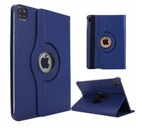 Housse Apple iPad Pro 12.9 Pouces 2022 / iPad Pro 12,9 2021 / iPad Pro 12,9 2020 6e/5e/4eme generation rotative 360 degrés bleue - Etui pochette bleu