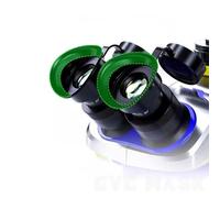 Housse oculaire en silicone pour microscope stéréo - Protection contre la poussière, l'huile et la fumée, accessoire de laboratoire souple et hygiénique compatible avec WF10X25