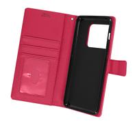 Housse pour OnePlus 10 Pro 5G Aspect Grainé Clapet Portefeuille Support Vidéo Rose