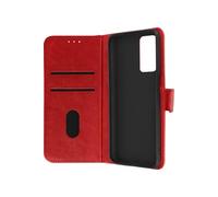 Housse Oppo A16 et A16s Clapet Portefeuille Fonction Support vidéo rouge