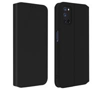 Coque et étui téléphone mobile Avizar Housse pour Oppo A72 / A52 Clapet Porte-cartes Fonction Support Fin et Elégant Noir