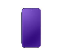 Housse Oppo Find X3 Lite Clapet translucide Miroir Support Vidéo violet