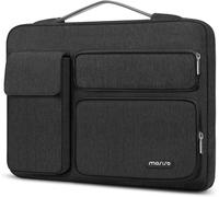 Housse Ordinateur Compatible Avec Macbook Air/Pro,13-13,3 Pouces Notebook,Compatible Avec Macbook Pro 14,Pochette Pc Ouvert Latérale Avec 2 Surélevées&1 Poche À Rabat,Gris Ardoise[PCOM4283571] Gris