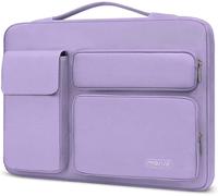 Housse Ordinateur Compatible Avec Macbook Air/Pro,13-13,3 Pouces Notebook,Compatible Avec Macbook Pro 14,Pochette Pc Ouvert Latérale Avec 2 Surélevées&1 Poche À Rabat,Violet[PCOM4283582] Violet