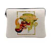 Housse Ordinateur et Tablette Aspect Lin - Barking up at The Wrong Klee Art Pun Funny - 12-13 Pouces Pochette de Protection PC Portable Imprimé en France