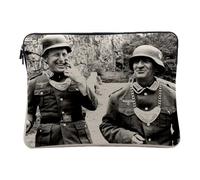 Housse Ordinateur et Tablette Aspect Lin - Bourvil Louis De Funes Tournage La Grande Vadrouille Complices - 14-15 Pouces Pochette de Protection PC Portable Imprimé en France