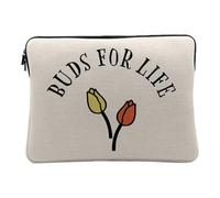 Housse Ordinateur et Tablette Aspect Lin - Buds for Life Plants Pot Gardening Flowers - 12-13 Pouces Pochette de Protection PC Portable Imprimé en France