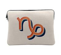 Housse Ordinateur et Tablette Aspect Lin - Capricorne Signe Astrologie Zodiaque Astres Métaphore Symbole Figure Allegorie - 12-13 Pouces Pochette de Protection PC Portable Imprimé en France