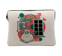 Housse Ordinateur et Tablette Aspect Lin - Come Out and Display Art Moderne Contemporain - 12-13 Pouces Pochette de Protection PC Portable Imprimé en France