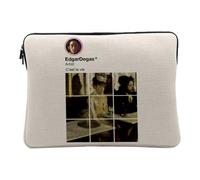 Housse Ordinateur et Tablette Aspect Lin - Edgar Degas Réseaux Sociaux Peinture Peintre Impressionisme - 12-13 Pouces Pochette de Protection PC Portable Imprimé en France