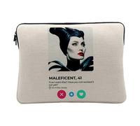 Housse Ordinateur et Tablette Aspect Lin - Evil Beauty in The Wood Social Network Meeting Love - 14-15 Pouces Pochette de Protection PC Portable Imprimé en France