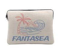 Housse Ordinateur et Tablette Aspect Lin - Fantasea Wave Surf Beach Travel - 12-13 Pouces Pochette de Protection PC Portable Imprimé en France