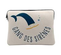 Housse Ordinateur et Tablette Aspect Lin - Gang des Sirènes Rêve Mythe Bohémien - 14-15 Pouces Pochette de Protection PC Portable Imprimé en France