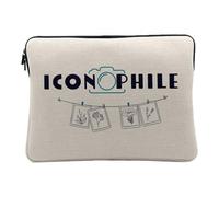 Housse Ordinateur et Tablette Aspect Lin - Iconophile Photographie Art Images Passion - 12-13 Pouces Pochette de Protection PC Portable Imprimé en France