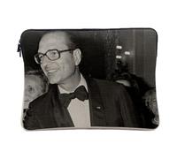 Housse Ordinateur et Tablette Aspect Lin - Jacques Chirac Swag Vintage President France Smoking - 10 Pouces Pochette de Protection PC Portable Imprimé en France