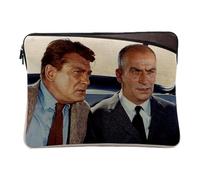 Housse Ordinateur et Tablette Aspect Lin - Louis De Funès Fantomas Acteur Photo de Star Célébrité Français Vieux Cinéma Original 1-12-13 Pouces Pochette Protection PC Portable Imprimé en France