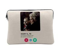 Housse Ordinateur et Tablette Aspect Lin - Mary Shaw Ventriloque Film Horreur Rencontre Amour - 10 Pouces Pochette de Protection PC Portable Imprimé en France