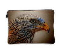 Housse Ordinateur et Tablette Aspect Lin - Milan Royal Aigle Magnifique Oiseau de Proie Nature - 10 Pouces Pochette de Protection PC Portable Imprimé en France