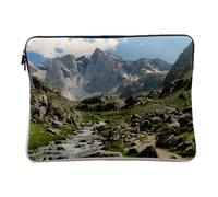 Housse Ordinateur et Tablette Aspect Lin - Montagnes Pyrenees France Nature Paysage Decoration - 10 Pouces Pochette de Protection PC Portable Imprimé en France