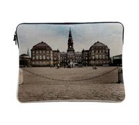 Housse Ordinateur et Tablette Aspect Lin - Parlement Danois Danemark Monument Europe - 12-13 Pouces Pochette de Protection PC Portable Imprimé en France