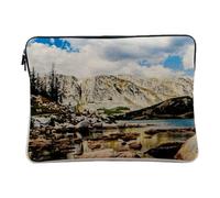 Housse Ordinateur et Tablette Aspect Lin - paysages Vue sur la Riviere Nature - 12-13 Pouces Pochette de Protection PC Portable Imprimé en France