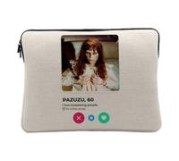 Housse Ordinateur et Tablette Aspect Lin - Pazuzu Exorcist Horror Movie Social Network Meeting Love - 10 Pouces Pochette de Protection PC Portable Imprimé en France