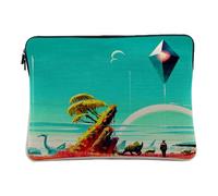 Housse Ordinateur et Tablette Aspect Lin - Planete Inconnue Science Fiction Fusée Fantastique - 12-13 Pouces Pochette de Protection PC Portable Imprimé en France