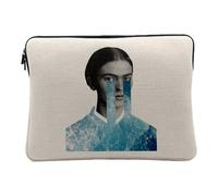 Housse Ordinateur et Tablette Aspect Lin - Pleure Un Océan Collage Art Surréalisme Féminisme - 14-15 Pouces Pochette de Protection PC Portable Imprimé en France