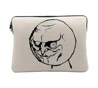Housse Ordinateur et Tablette Aspect Lin - Rage Face No Internet Troll Meme Humour - 10 Pouces Pochette de Protection PC Portable Imprimé en France