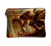 Housse Ordinateur et Tablette Aspect Lin - Role Playing Game Les Troll Ne Passeront Pas Fantastique - 14-15 Pouces Pochette de Protection PC Portable Imprimé en France