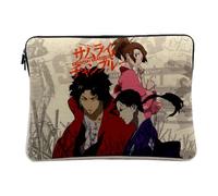 Housse Ordinateur et Tablette Aspect Lin - Samourai Champloo Manga Anime Japon - 14-15 Pouces Pochette de Protection PC Portable Imprimé en France