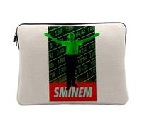Housse Ordinateur et Tablette Aspect Lin - Sminem Crypto Currency Trading Blockchain Finance Business Bitcoin Humour Meme Internet - 12-13 Pouces Pochette de Protection PC Portable Imprimé en France