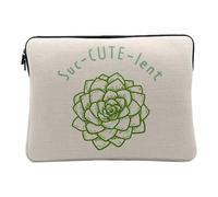 Housse Ordinateur et Tablette Aspect Lin - Suc Cute Lent Succulent Plants Pot Gardening - 10 Pouces Pochette de Protection PC Portable Imprimé en France
