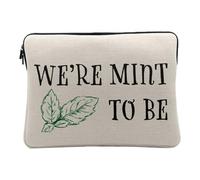 Housse Ordinateur et Tablette Aspect Lin - We're Mint to be Lovers Plants Pot Gardening - 14-15 Pouces Pochette de Protection PC Portable Imprimé en France