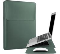 Housse ordinateur portable - 1 pièce, Verte 15,6 pouces compatible MacBook Pro 16/15,4""/Mac Air 15""/HP/Dell souple étanc Étiquette